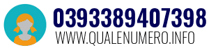 Numero di telefono 0393389407398 0393389407398
