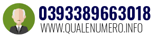 Numero di telefono 0393389663018 0393389663018