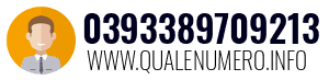 Numero di telefono 0393389709213 0393389709213