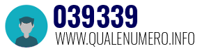 Numero di telefono 039339 039339