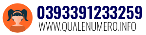 Numero di telefono 0393391233259 0393391233259