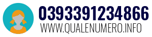 Numero di telefono 0393391234866 0393391234866