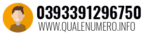 Numero di telefono 0393391296750 0393391296750