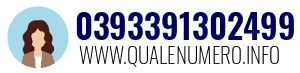 Numero di telefono 0393391302499 0393391302499
