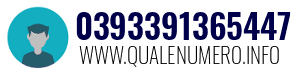 Numero di telefono 0393391365447 0393391365447