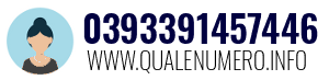 Numero di telefono 0393391457446 0393391457446