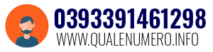 Numero di telefono 0393391461298 0393391461298