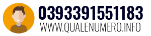 Numero di telefono 0393391551183 0393391551183