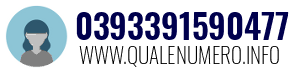 Numero di telefono 0393391590477 0393391590477