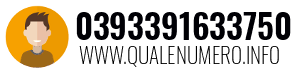 Numero di telefono 0393391633750 0393391633750