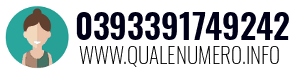 Numero di telefono 0393391749242 0393391749242