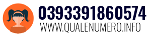 Numero di telefono 0393391860574 0393391860574