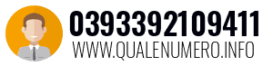 Numero di telefono 0393392109411 0393392109411