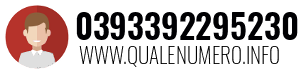 Numero di telefono 0393392295230 0393392295230