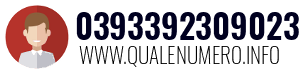 Numero di telefono 0393392309023 0393392309023