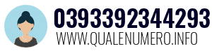 Numero di telefono 0393392344293 0393392344293