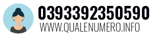 Numero di telefono 0393392350590 0393392350590