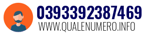 Numero di telefono 0393392387469 0393392387469