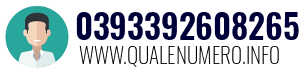 Numero di telefono 0393392608265 0393392608265