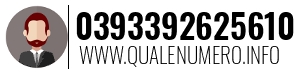 Numero di telefono 0393392625610 0393392625610