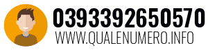 Numero di telefono 0393392650570 0393392650570