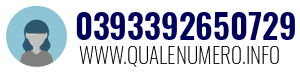 Numero di telefono 0393392650729 0393392650729