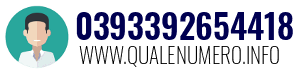 Numero di telefono 0393392654418 0393392654418