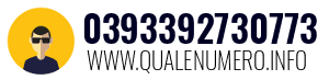 Numero di telefono 0393392730773 0393392730773