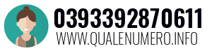 Numero di telefono 0393392870611 0393392870611