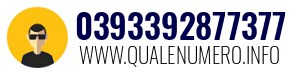 Numero di telefono 0393392877377 0393392877377