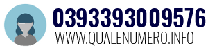 Numero di telefono 0393393009576 0393393009576