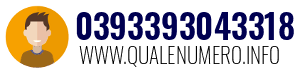 Numero di telefono 0393393043318 0393393043318