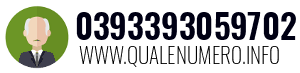 Numero di telefono 0393393059702 0393393059702