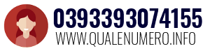 Numero di telefono 0393393074155 0393393074155