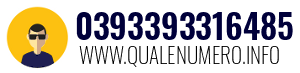Numero di telefono 0393393316485 0393393316485