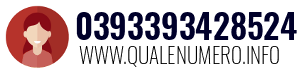 Numero di telefono 0393393428524 0393393428524