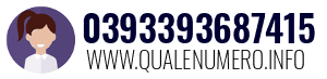 Numero di telefono 0393393687415 0393393687415