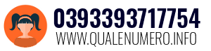 Numero di telefono 0393393717754 0393393717754