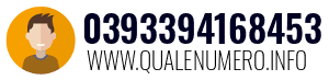 Numero di telefono 0393394168453 0393394168453