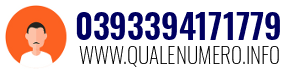 Numero di telefono 0393394171779 0393394171779