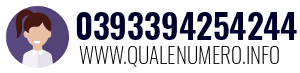 Numero di telefono 0393394254244 0393394254244