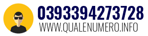 Numero di telefono 0393394273728 0393394273728