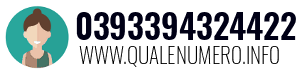 Numero di telefono 0393394324422 0393394324422