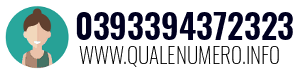 Numero di telefono 0393394372323 0393394372323
