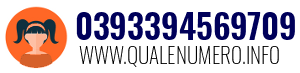 Numero di telefono 0393394569709 0393394569709