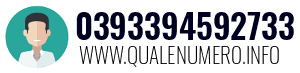 Numero di telefono 0393394592733 0393394592733