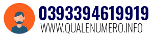 Numero di telefono 0393394619919 0393394619919