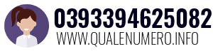 Numero di telefono 0393394625082 0393394625082