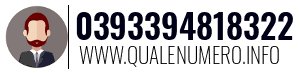 Numero di telefono 0393394818322 0393394818322
