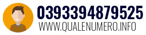 Numero di telefono 0393394879525 0393394879525